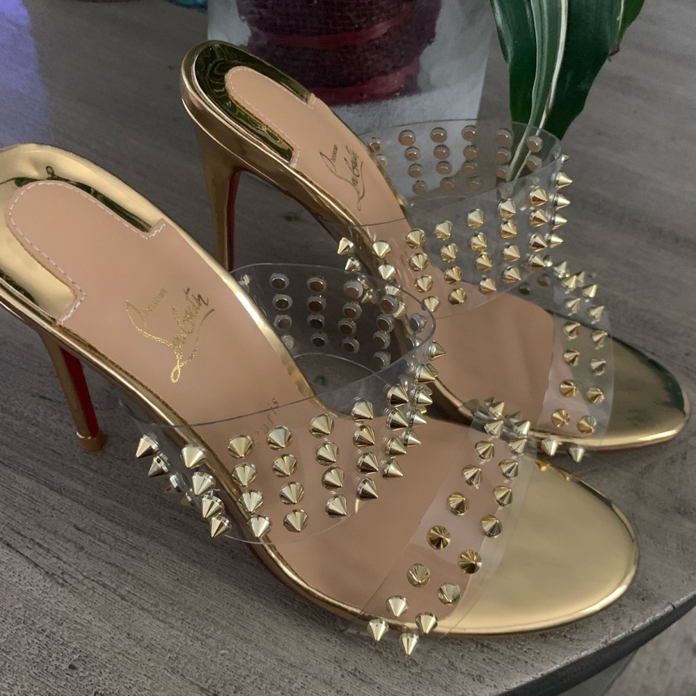 Red bottom new shoes